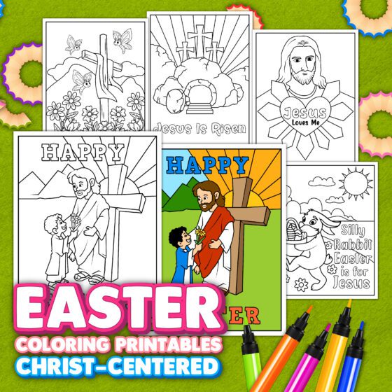 Free christian easter coloring pages for kids