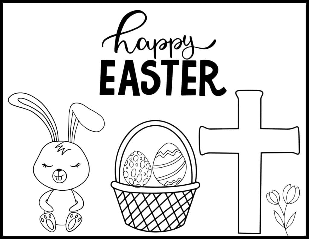 Free printable christian easter coloring pages