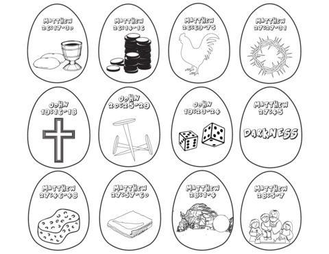 Free resurrection eggs coloring pages for kids coloring easter eggs easter lessons easter story