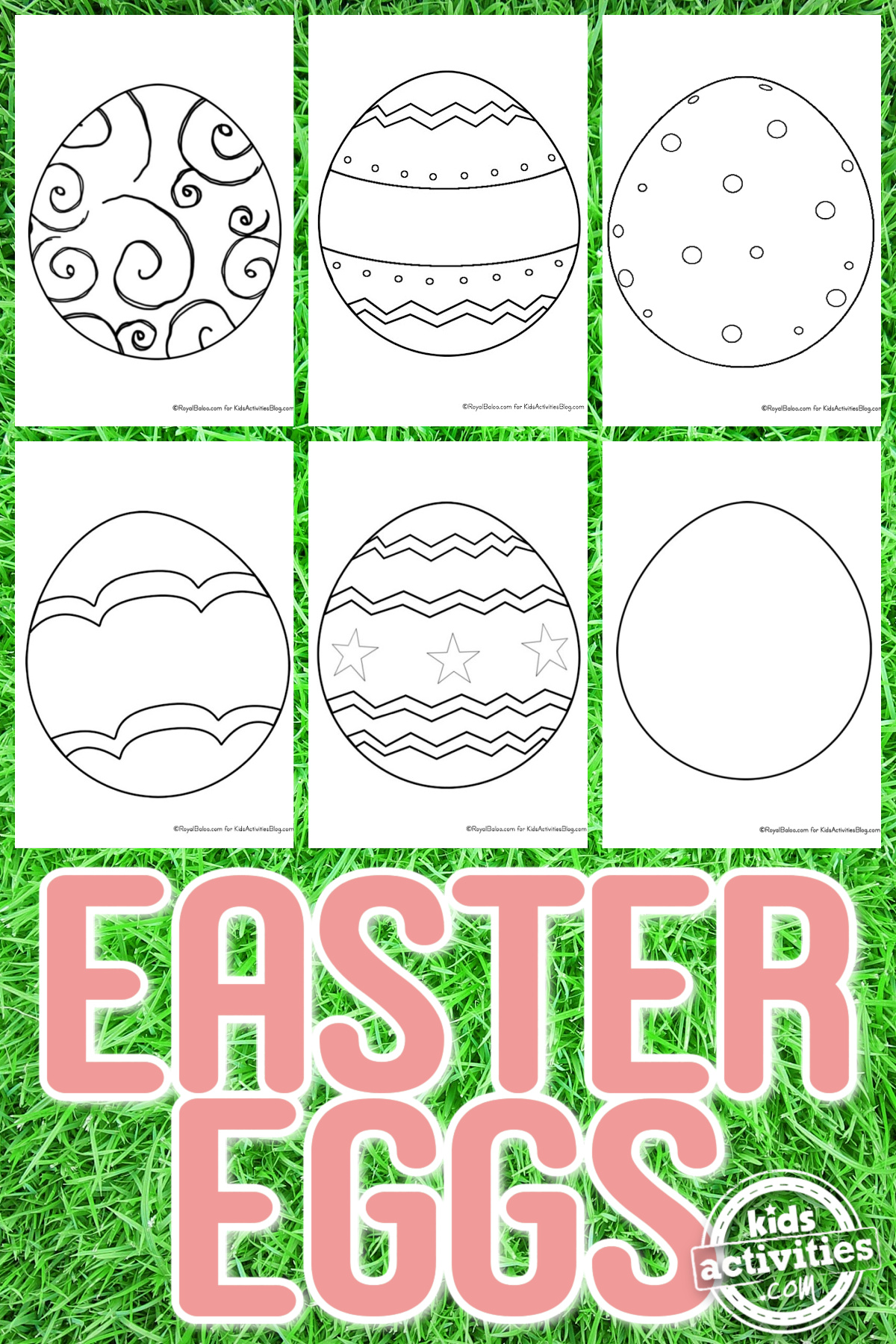 Easter egg coloring pages for kids kids activities blog