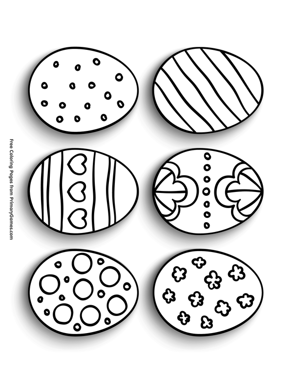 Easter eggs coloring page â free printable ebook easter coloring book easter eggs coloring easter eggs