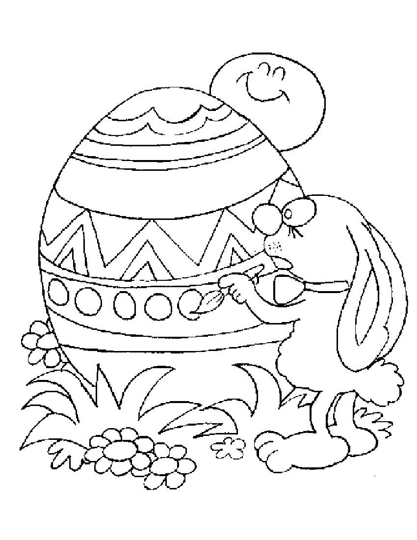 Free printable easter egg coloring pages for kids