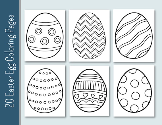Easter egg coloring pages variety coloring printable coloring pages easter eggs kindergarten preschool easter spring