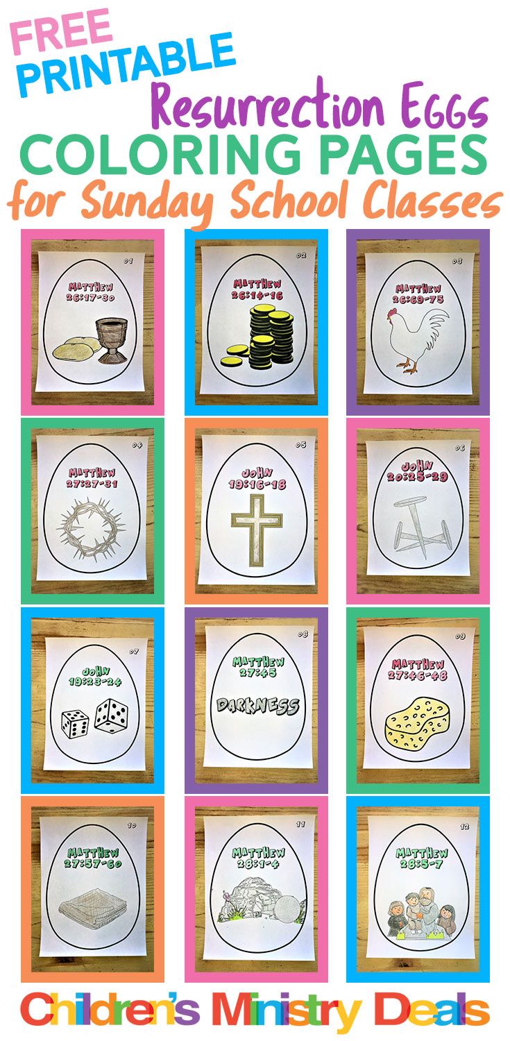 Easter eggs coloring pages easter sunday school sunday school easter preschool