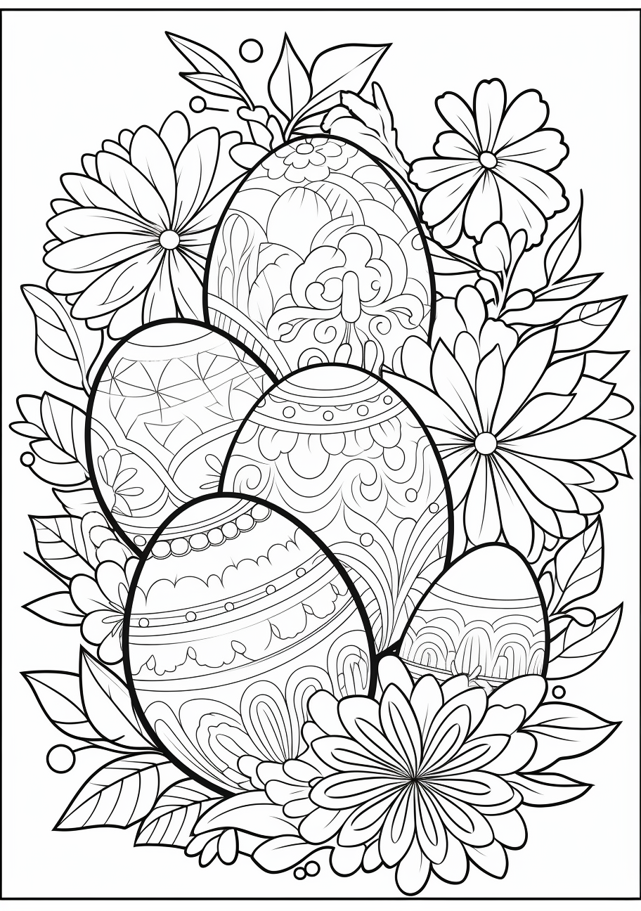 Easter egg coloring s printable art fun activities coloring