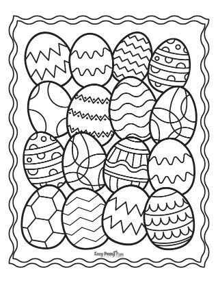 Easter egg coloring pages â printable coloring pages
