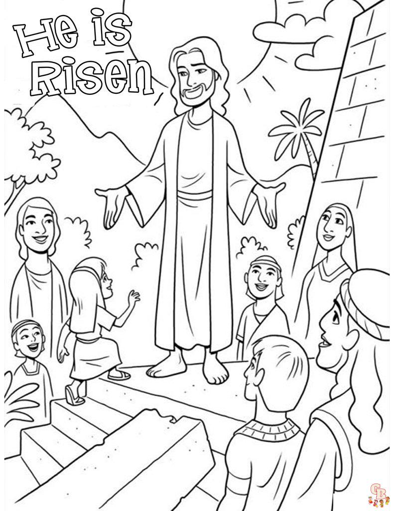 Celebrate resurrection with free printable coloring pages