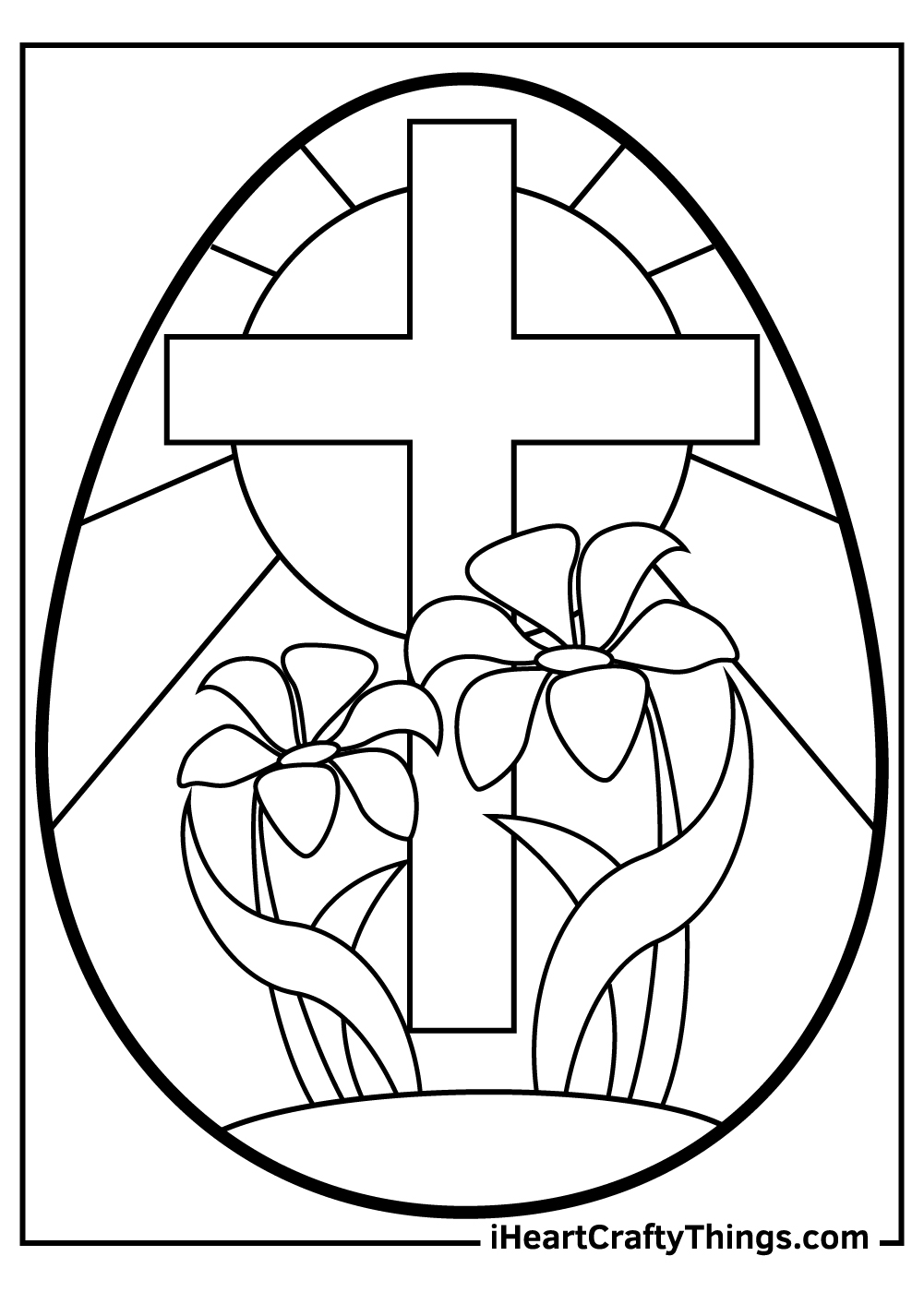 Religious easter coloring pages free printables