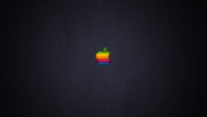 Wood retro apple wallpaper