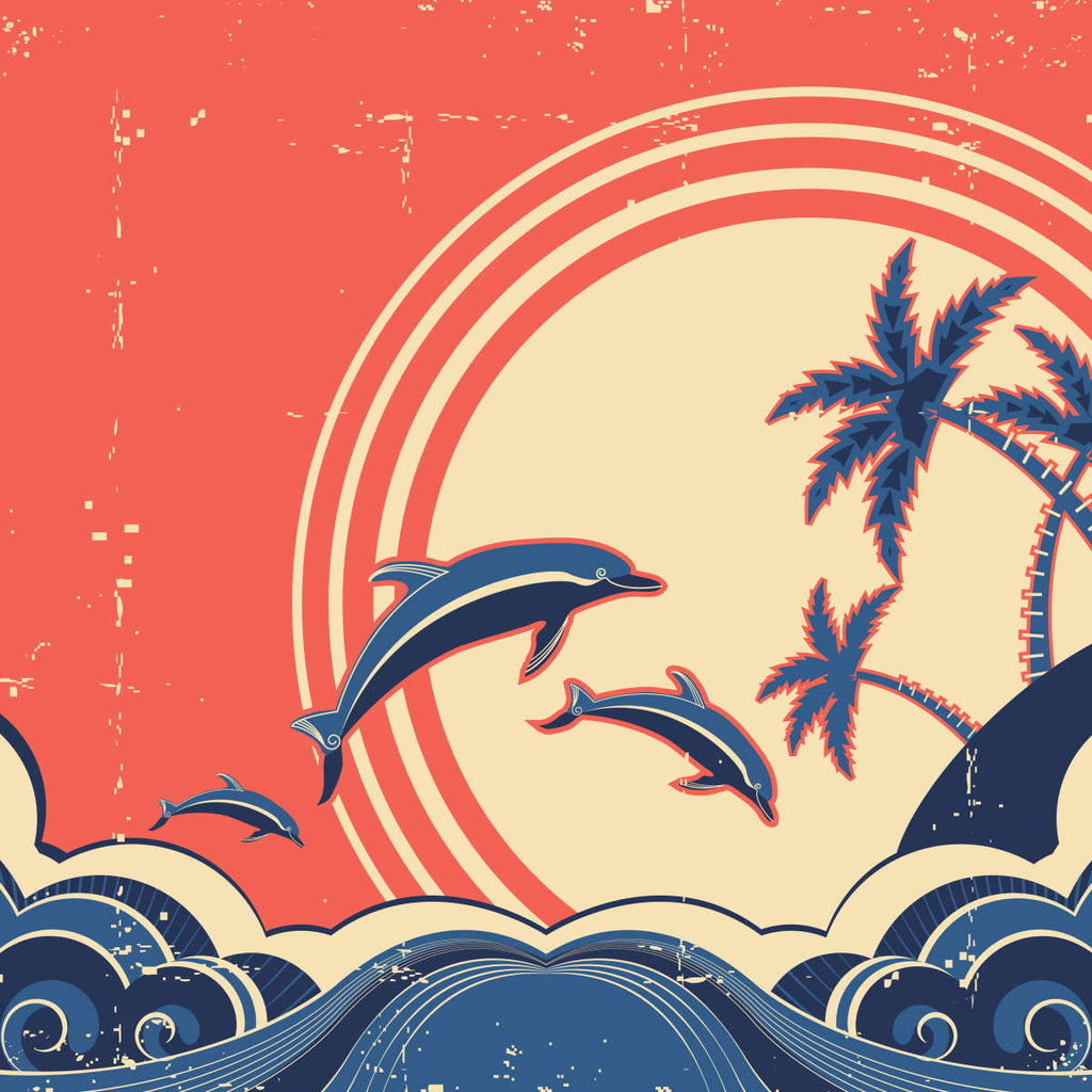 Download Free Retro Beach Art Wallpapers