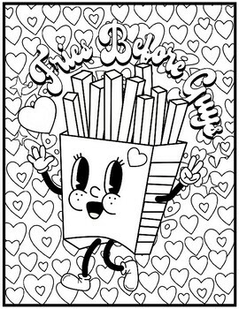 Retro valentines day coloring pages happy valentines day coloring sheets