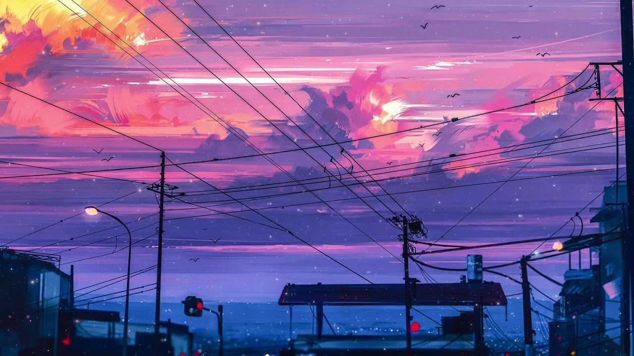 Sunset lofi wallpapers