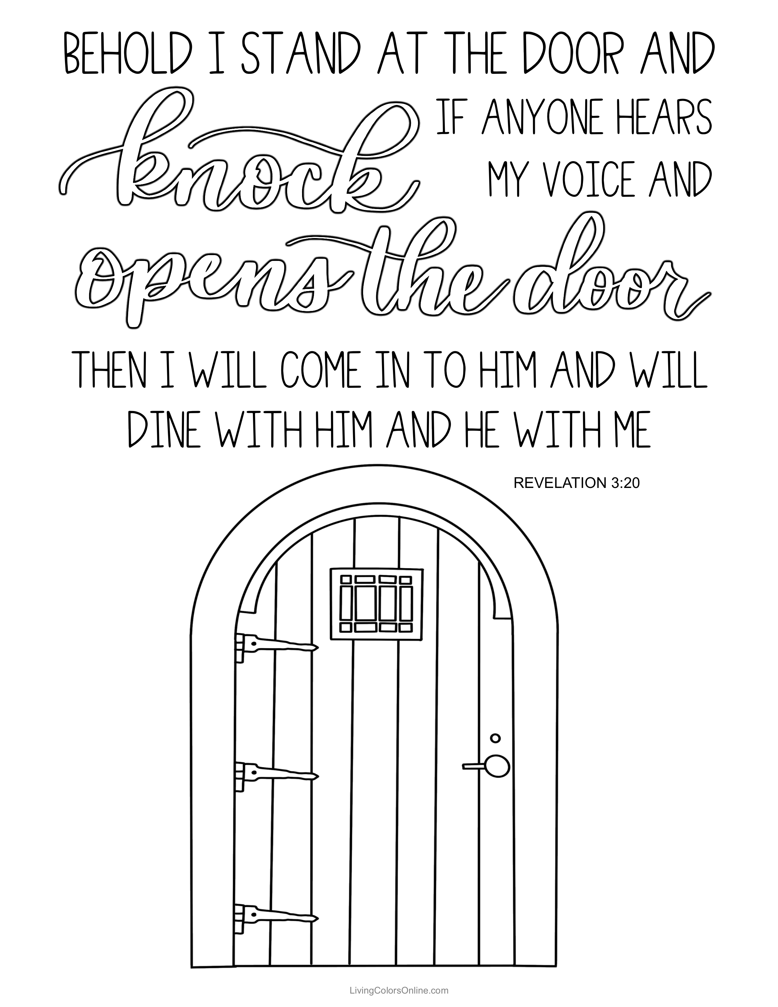 Free scripture coloring pages and lettering practice sheets