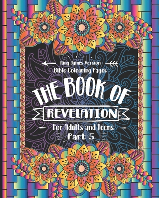 The book of revelation bible colouring pages for adults and teens paperback face in a book