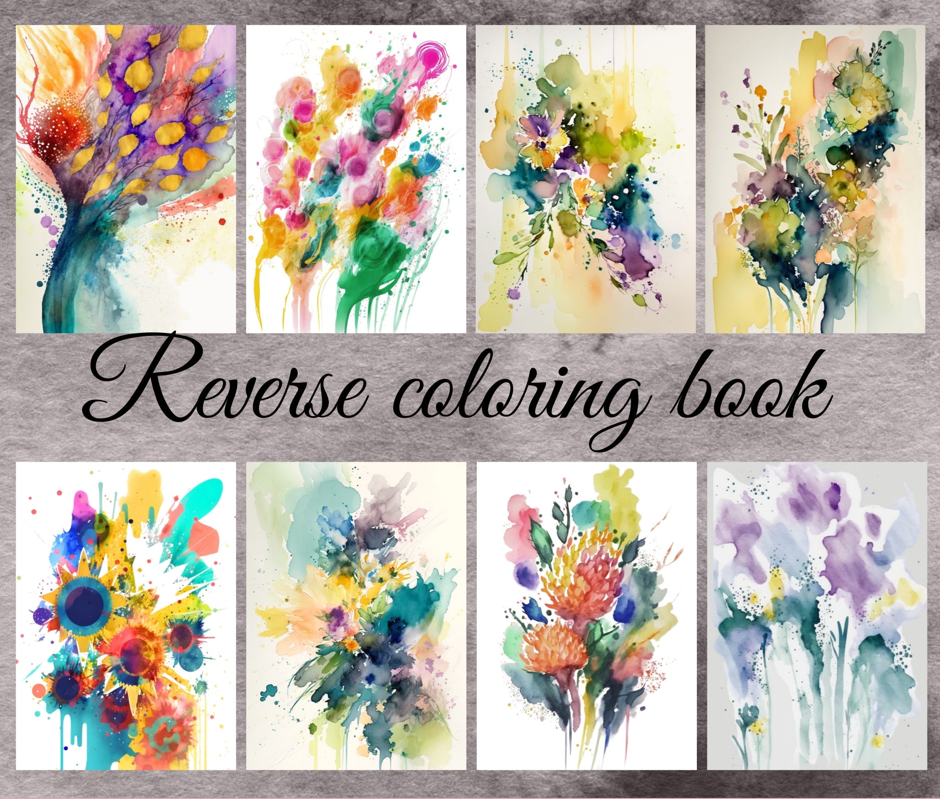 Reverse coloring book pdf files coloring books adult coloring for stress relief coloring page backwards adults inverse coloring