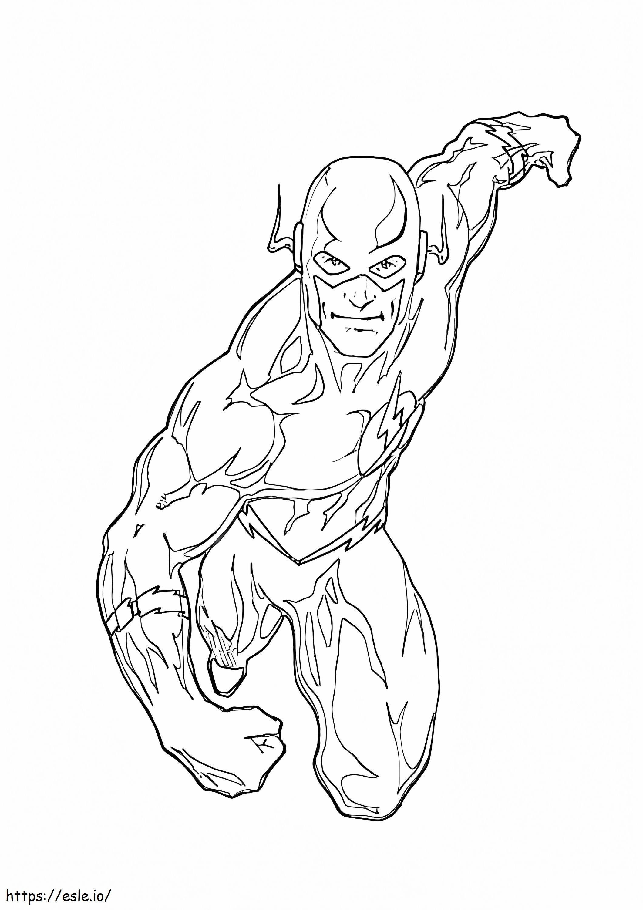 The flash coloring page