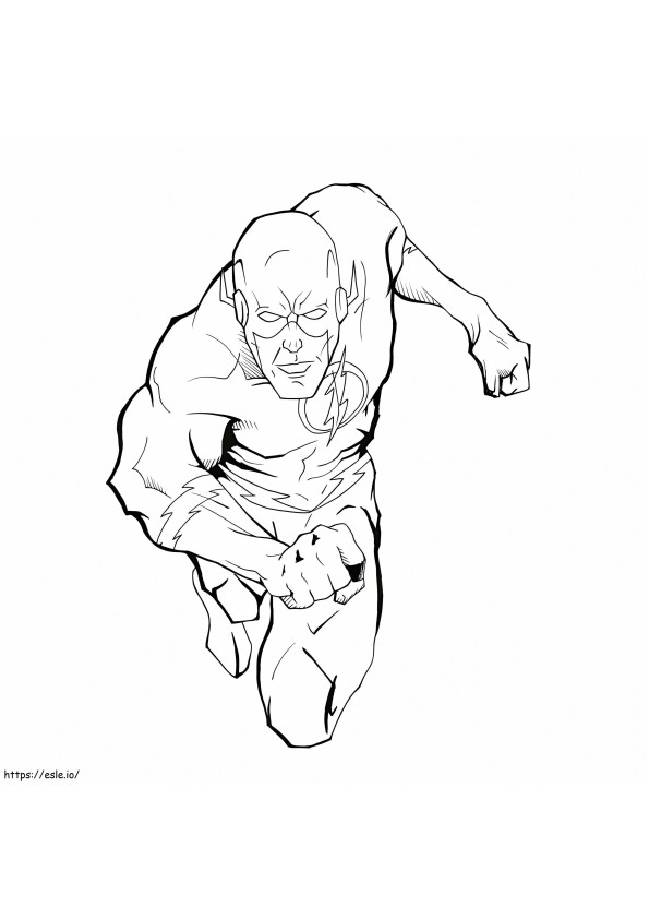 The flash is cool coloring page