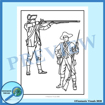 Th of july american revolution and american independence coloring pages