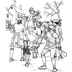 Story of the american revolution coloring book dover american history coloring books peter f copeland books