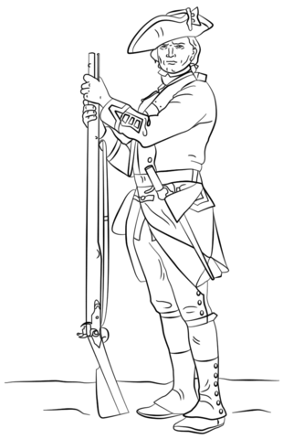 British revolutionary war soldier coloring page free printable coloring pages