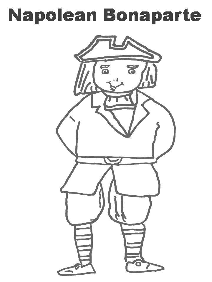 Napolean bonaparte coloring pages for kids