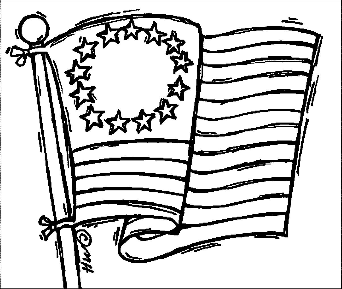 American revolution coloring page