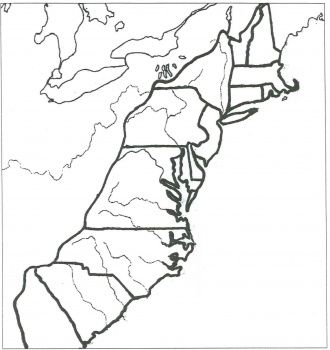 Colonies coloring page super coloring colonies map social studies worksheets social studies