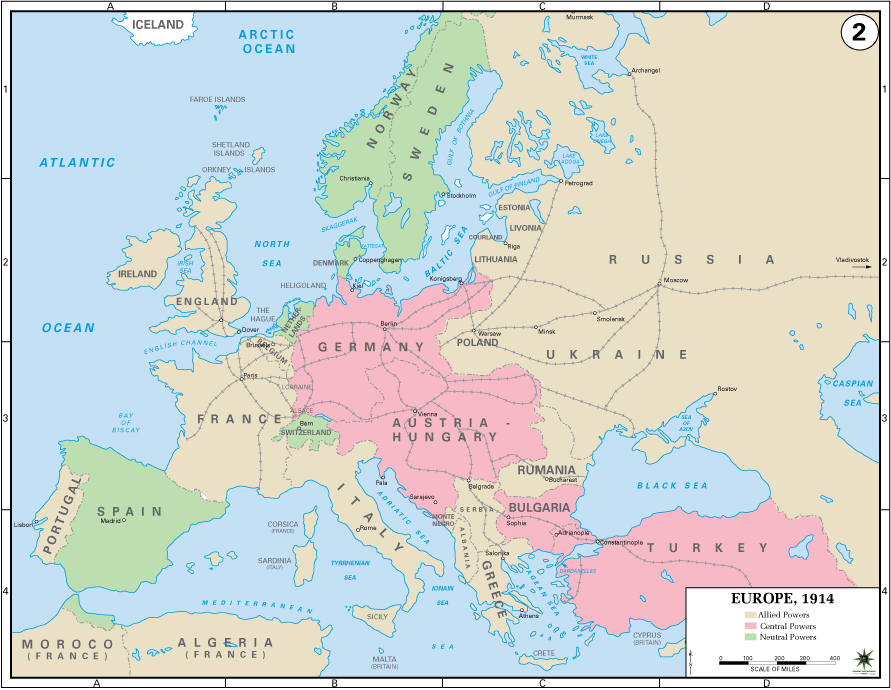 Maps that explain world war i