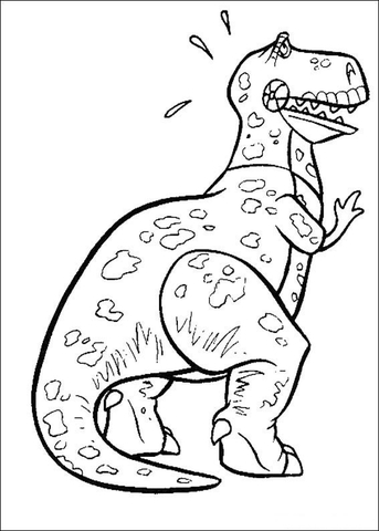 Rex coloring page free printable coloring pages