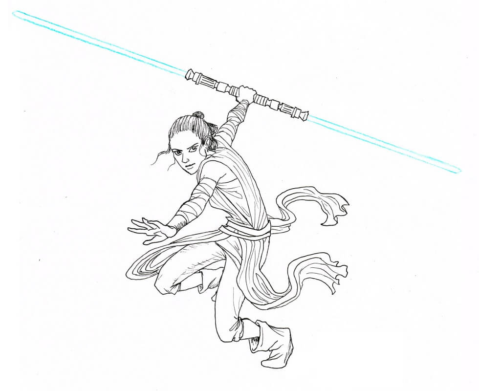 Rey coloring pages