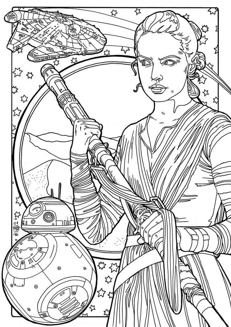 Rey coloring pages