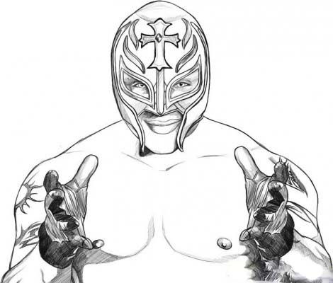 Rey mysterio colorg sketchhttpcolorasketchrey