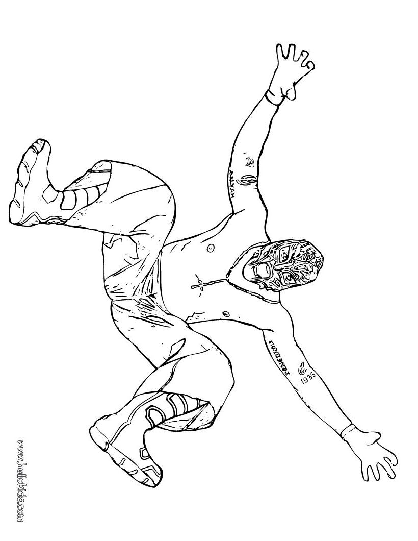 Wrestling coloring pages