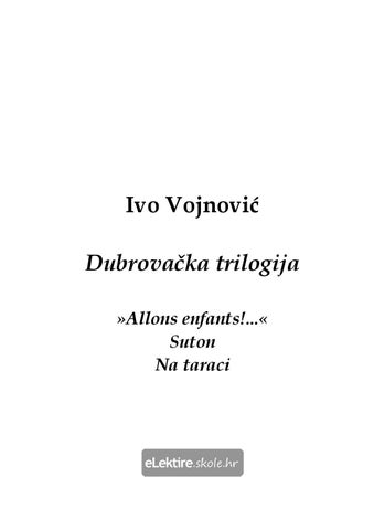 Vojnovic dubrovackatrilogija by speed wolf