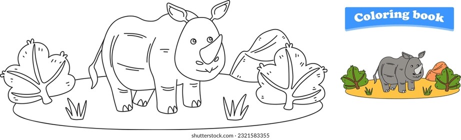 Sketch colorful rhino images stock photos d objects vectors