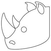 Rhino coloring pages free coloring pages