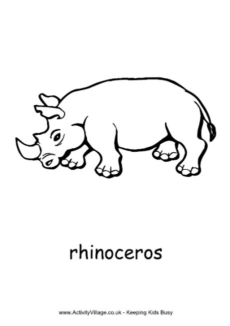 Rhinoceros louring page loring pages owl loring pages african rhino