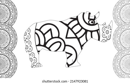 Zentangle rhino images stock photos d objects vectors