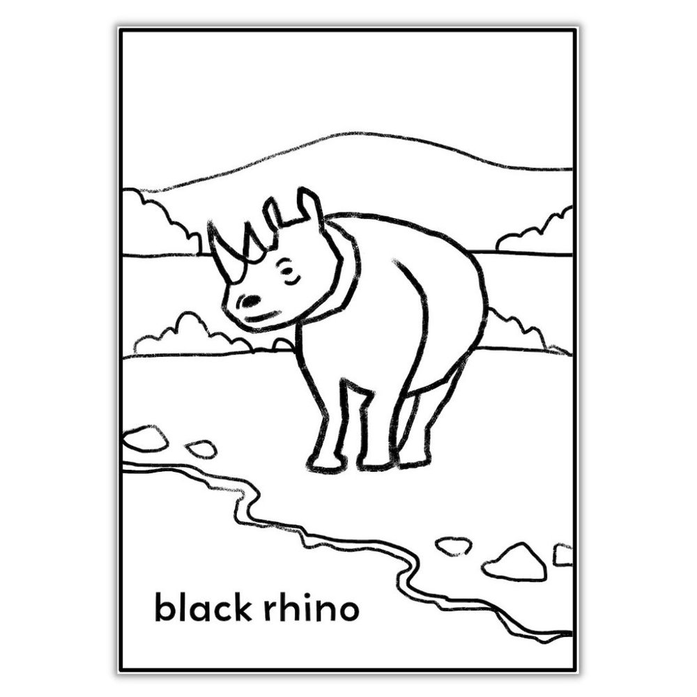 Its our planet too black rhino louring sheet