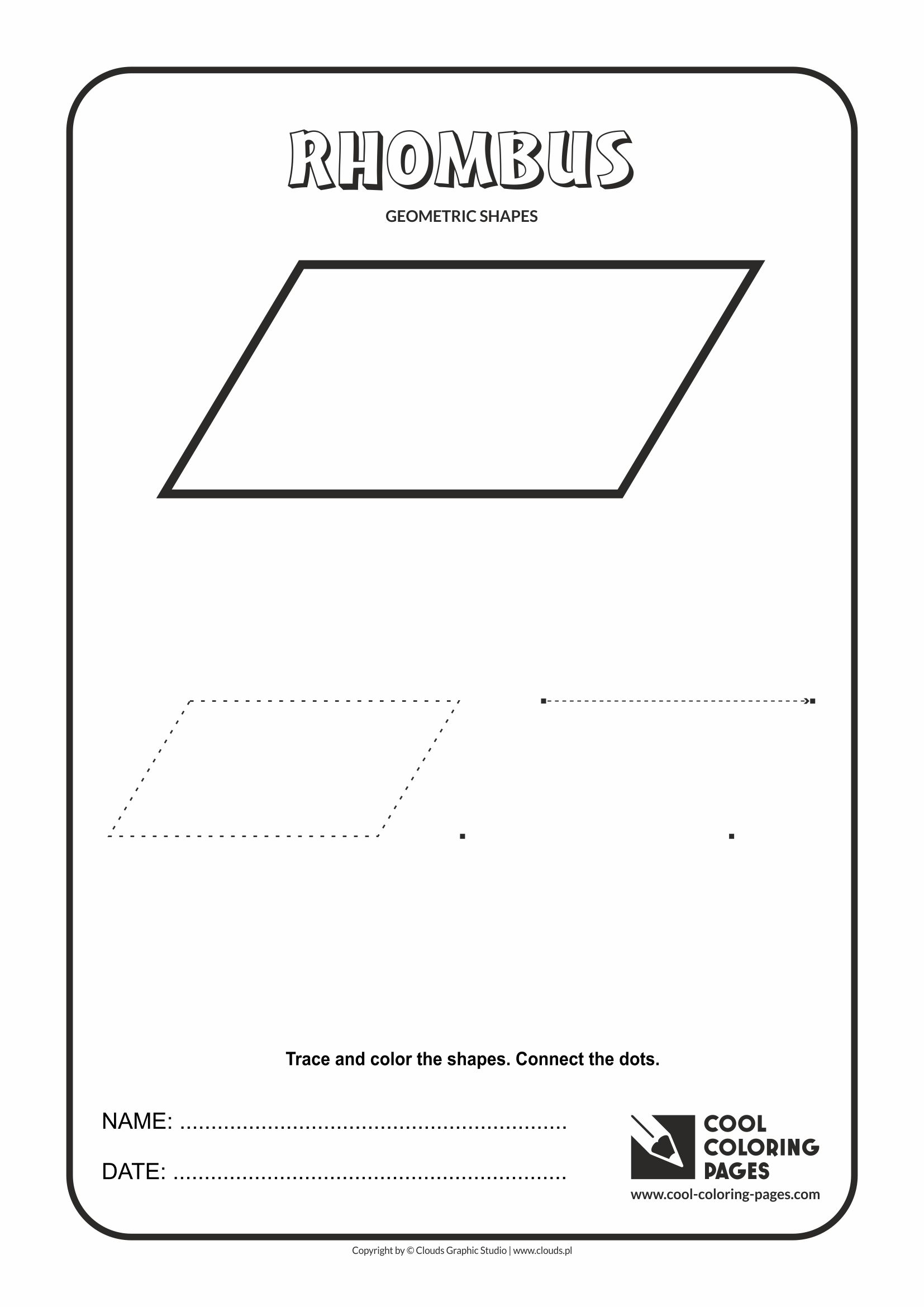 Cool coloring pages rhombus