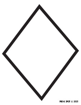 Rhombus coloring pages by pre