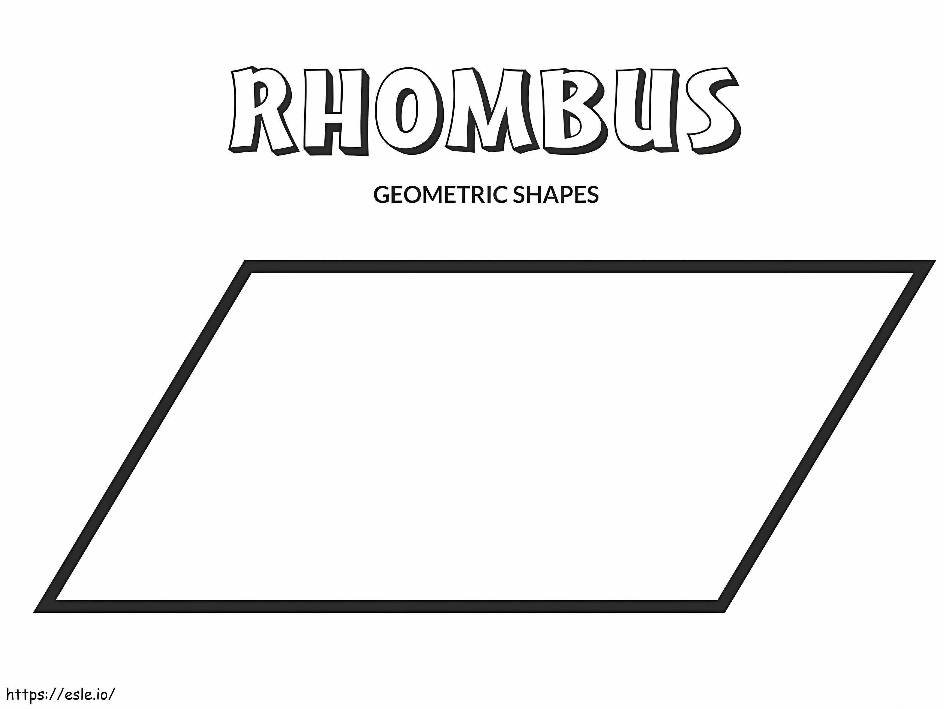 Rhombus coloring page