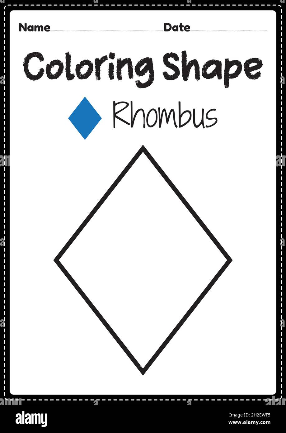 Rhombus coloring page hi