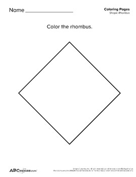 Rhombus coloring tpt