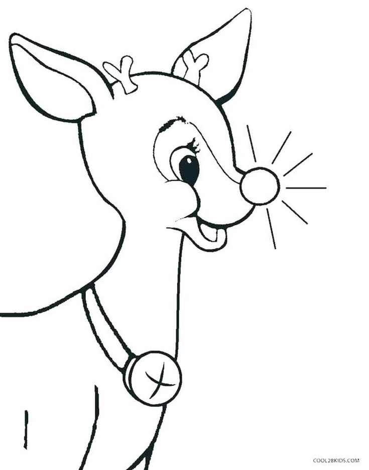 Cool reindeer coloring pages pdf ideas