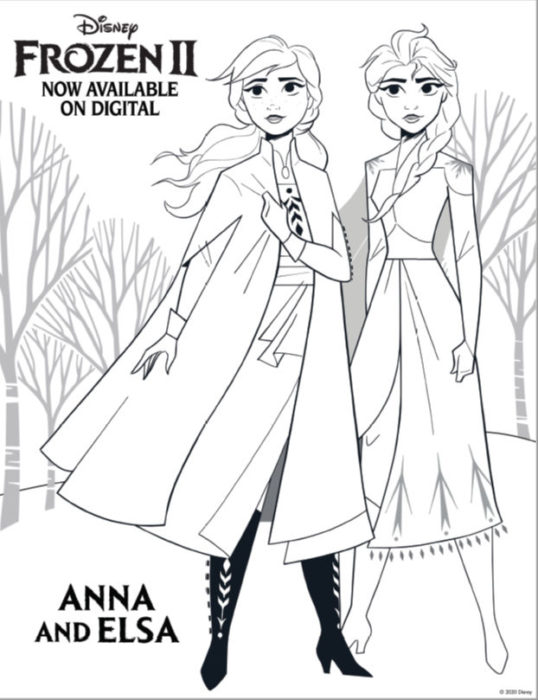 Frozen ii activity sheets and coloring pages