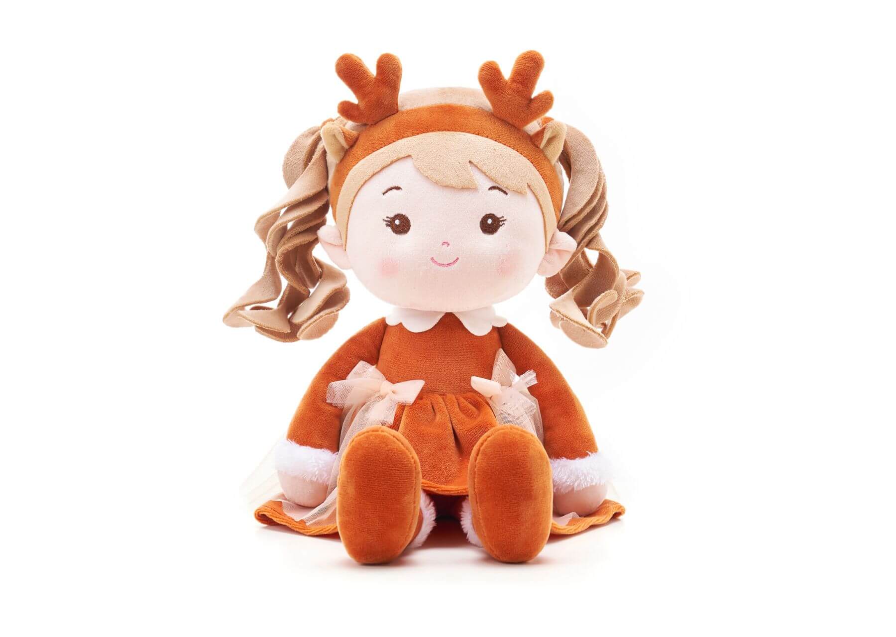 Personalized reindeer girl leya doll