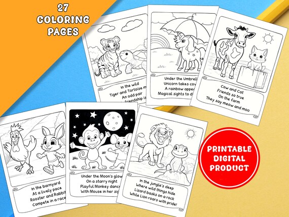 Printable coloring pages for kids with nursery rhymes for kids abc coloring book