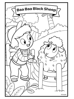 Nursery rhymes free coloring pages