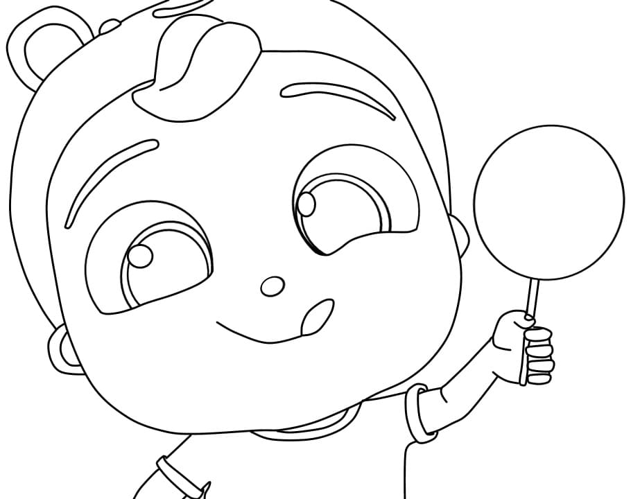 Little angel nursery rhymes for children coloring page